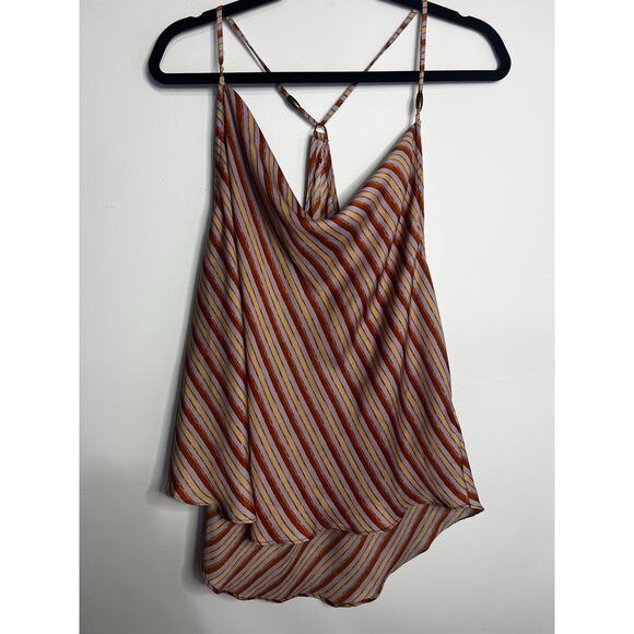 Free People Conch Shell Combo  Stevie Cowl Neck Tank Top size XL - Picture 1 of 8